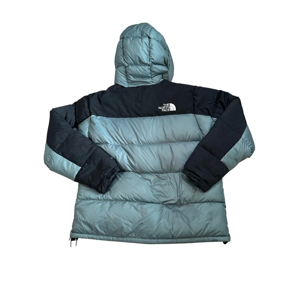The North Face‎ Mens Large Blue Black Hooded Down Puffer Jacket Parka Ripstop